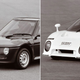 The AZ-550 Sports Type B, at left, and Type C